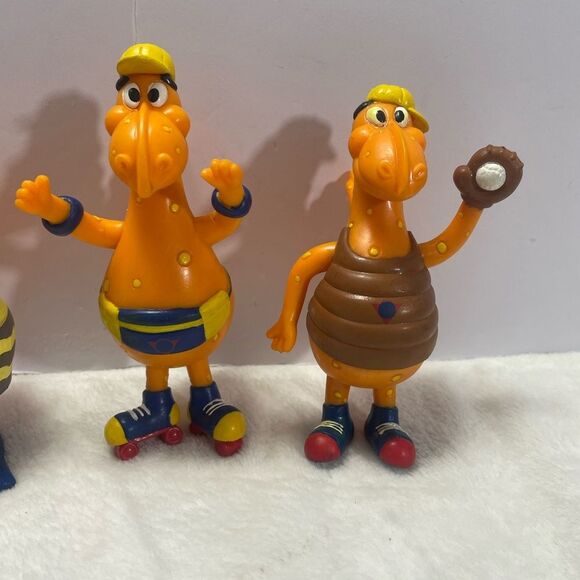 4 CHEESASAURUS REX Dinosaur Vintage Kraft Bendy Figure Lot Toy Mac N Cheese 1991 - Picture 3 of 7